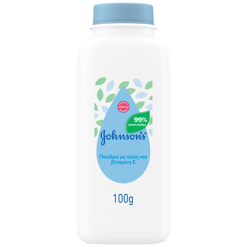 Johnson's Baby Πούδρα Aloe & Vitamin E 100gr
