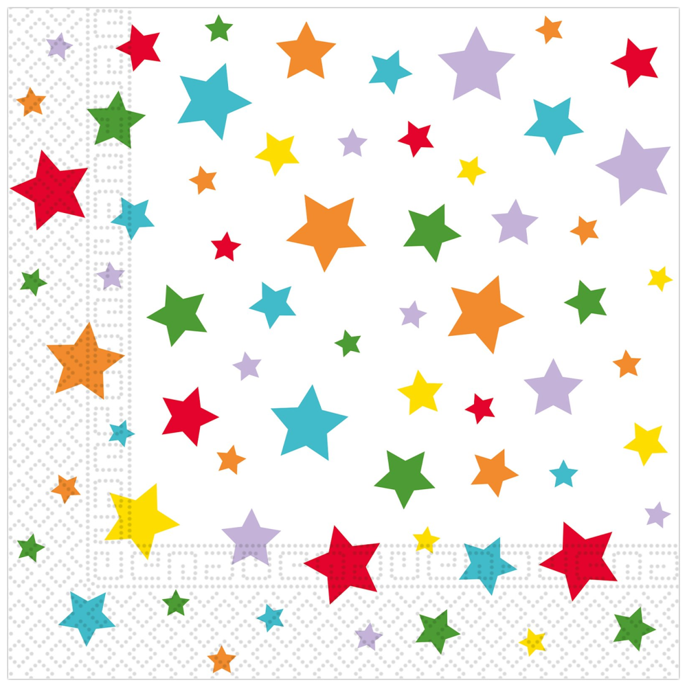 Χαρτοπετσέτες 2φυλ Multic Brigh Star 33x33