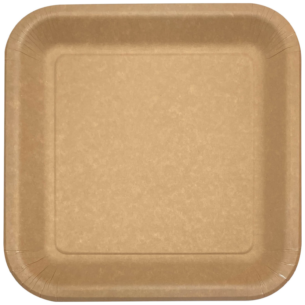 Ready2u Χάρτινα Κραφτ Πιάτα 23x23cm 20τεμ