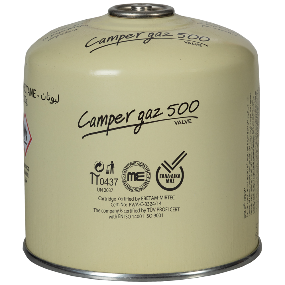 Camper Gaz Φιαλίδιο Με Βαλβίδα Ασφαλείας 500gr