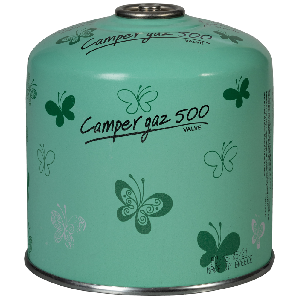 Camper Gaz Φιαλίδιο Με Βαλβίδα Ασφαλείας Πεταλούδες 500gr