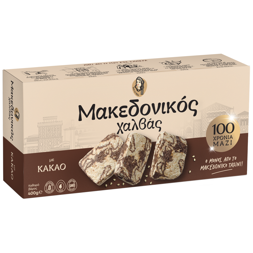Μακεδονικός Χαλβάς Κακάο 400gr