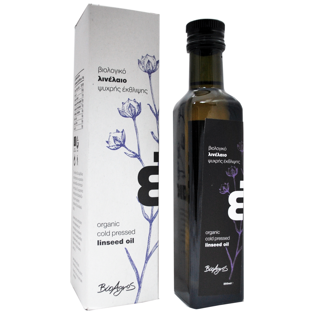 Βιοαγρός Λινέλαιο Ψυχρής Έκθλιψης Bio 250ml