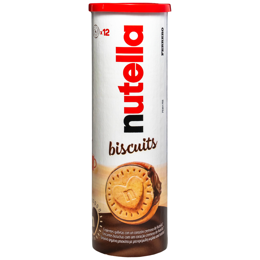 Ferrero Nutella Μπισκότο Tube 166gr