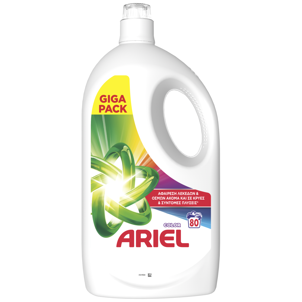 Ariel All In 1 Απορρυπαντικό Πλυντηρίου Ρούχων Υγρό Touch Of Lenor Color 80Μεζ.