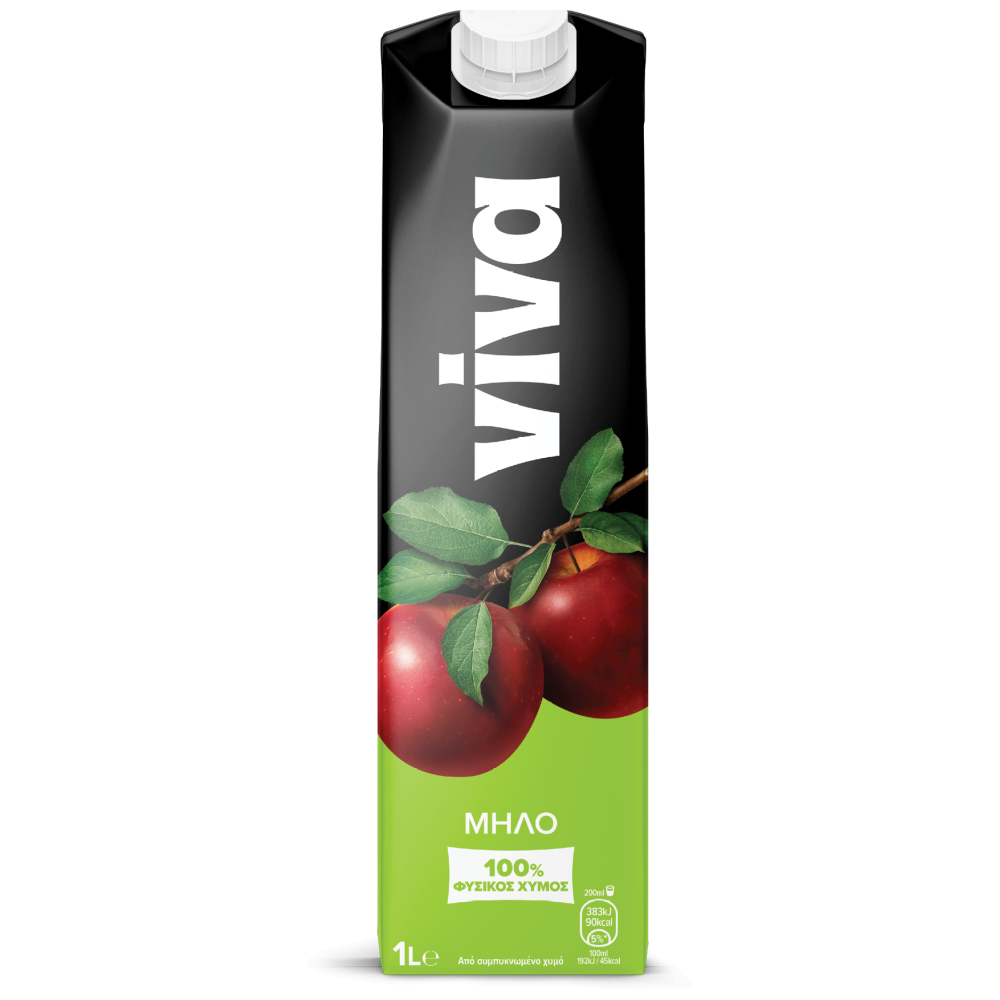 Viva Fresh Φυσικός Χυμός Μήλο 1lt