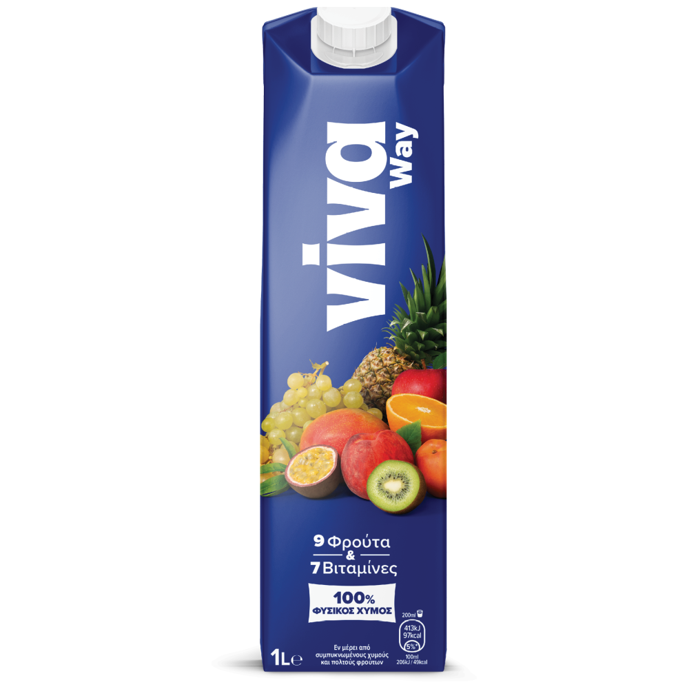 Viva Fresh Φυσικός Χύμος 9 Φρούτα 1lt