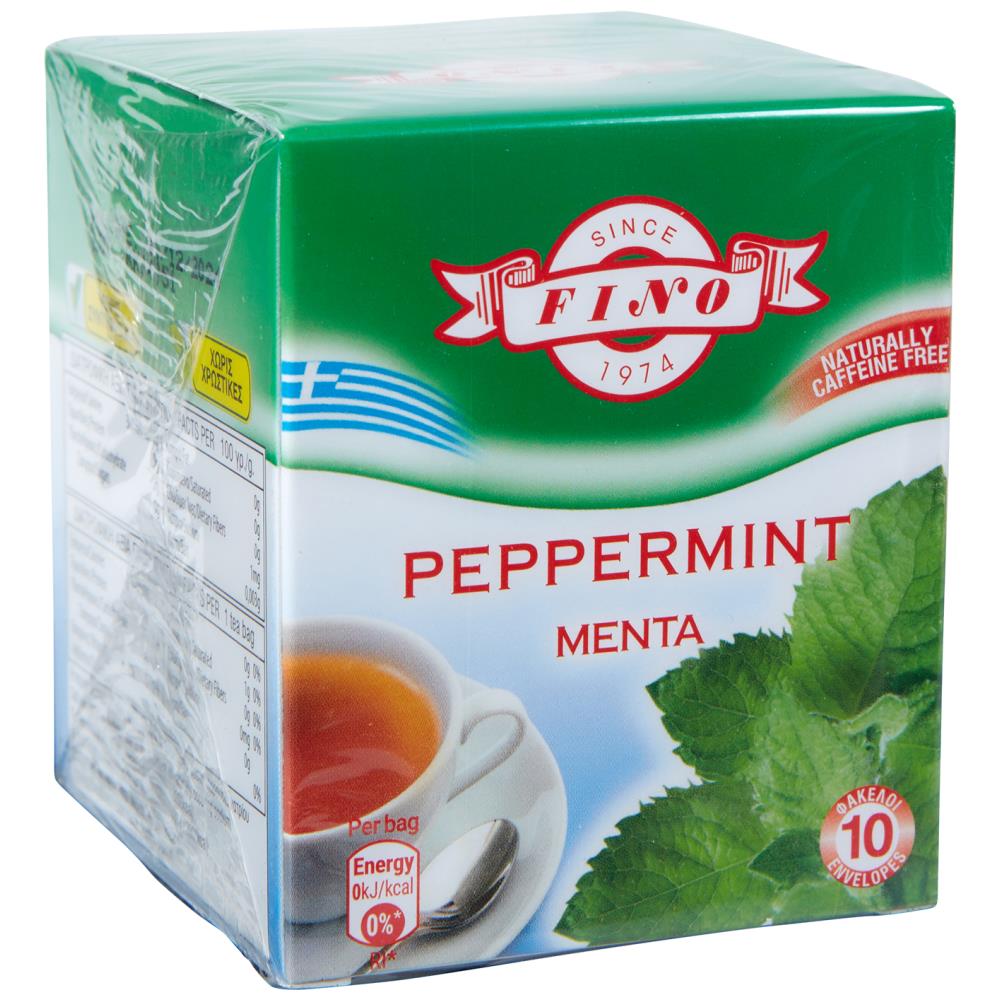 Fino Μέντα Κουτί 10 Φακελάκια x 1gr