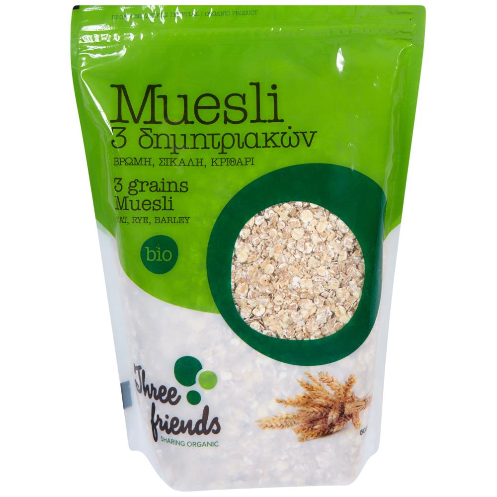 3Friends Muesli 3 Δημητριακών Βιολογική 500gr