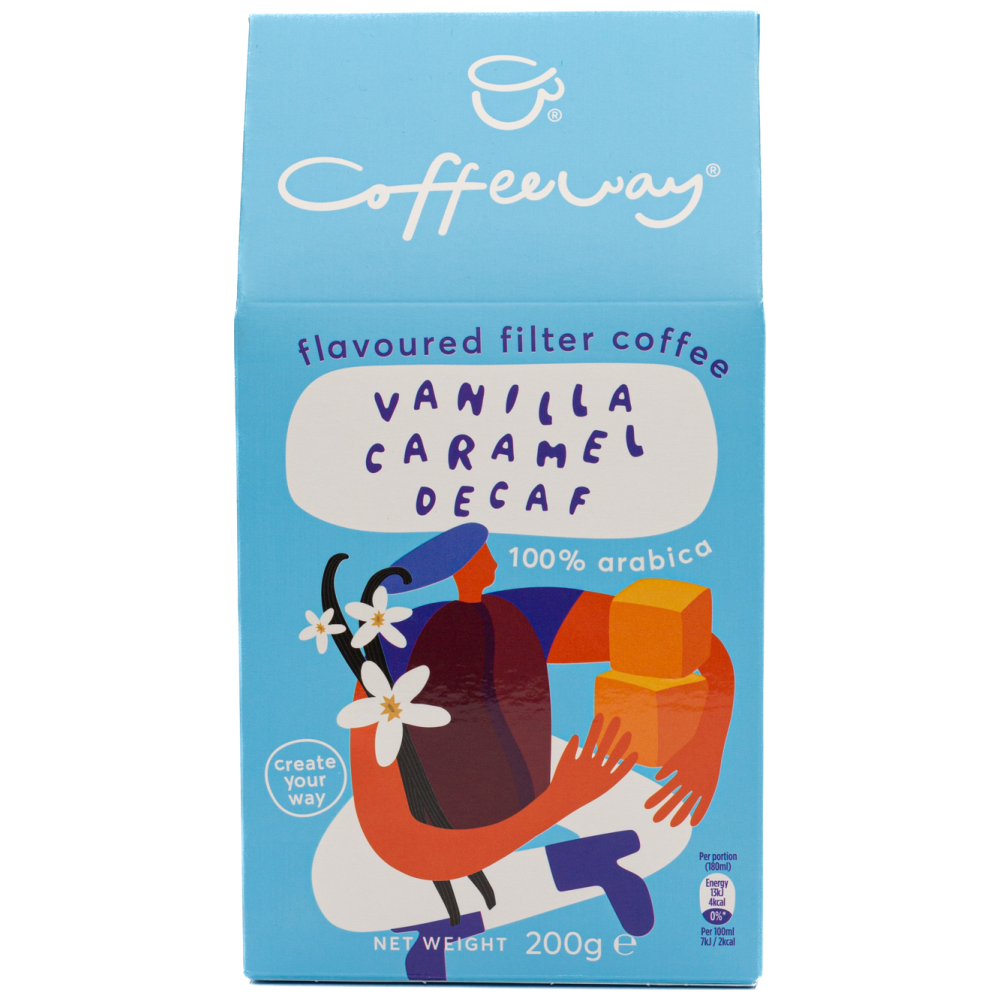 Coffeeway Καφές Φίλτρου Vanilla Caramel Decaf 200gr