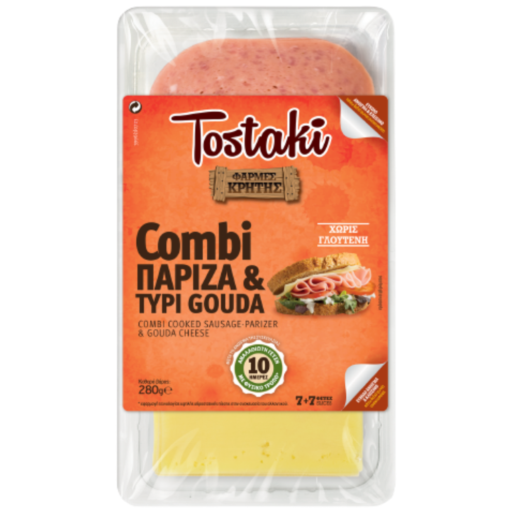 Tostaki Combi Πάριζα & Gouda 280gr