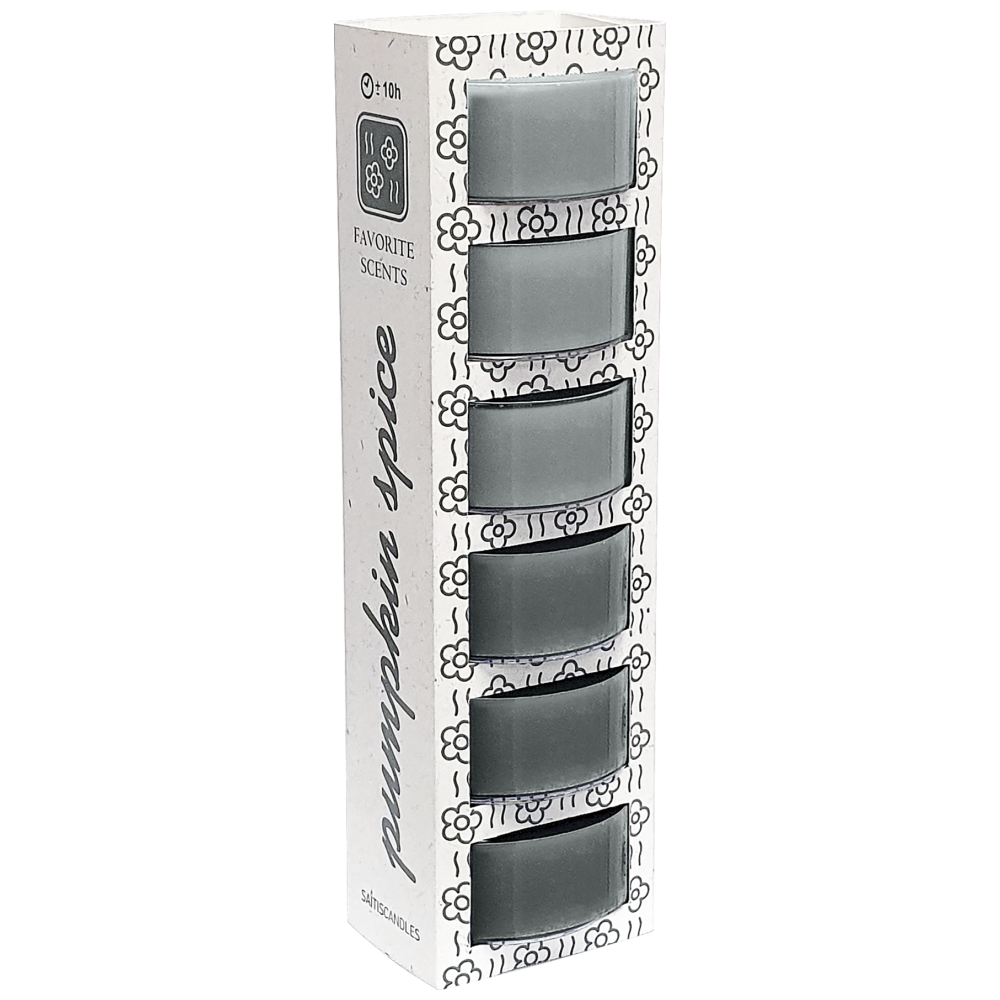 Saitis Ρεσώ Πολυκαρβονικά Γκρί Pumpkin Spice 6x40gr