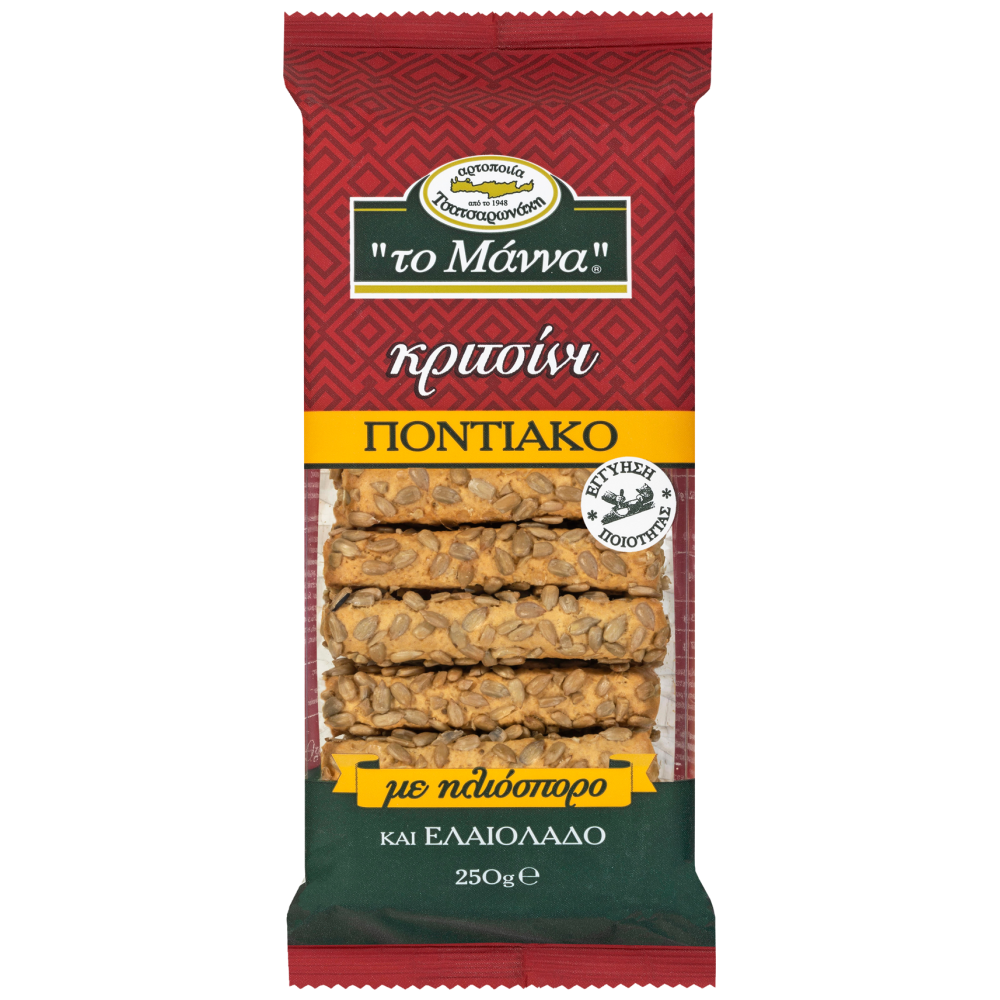 Το Μάννα Κριτσίνια Ποντιακά Με Ηλιόσπορο 250gr