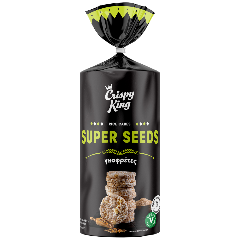 Crispy King Ρυζογκοφρέτες Superseeds Χωρίς Γλουτένη 100gr
