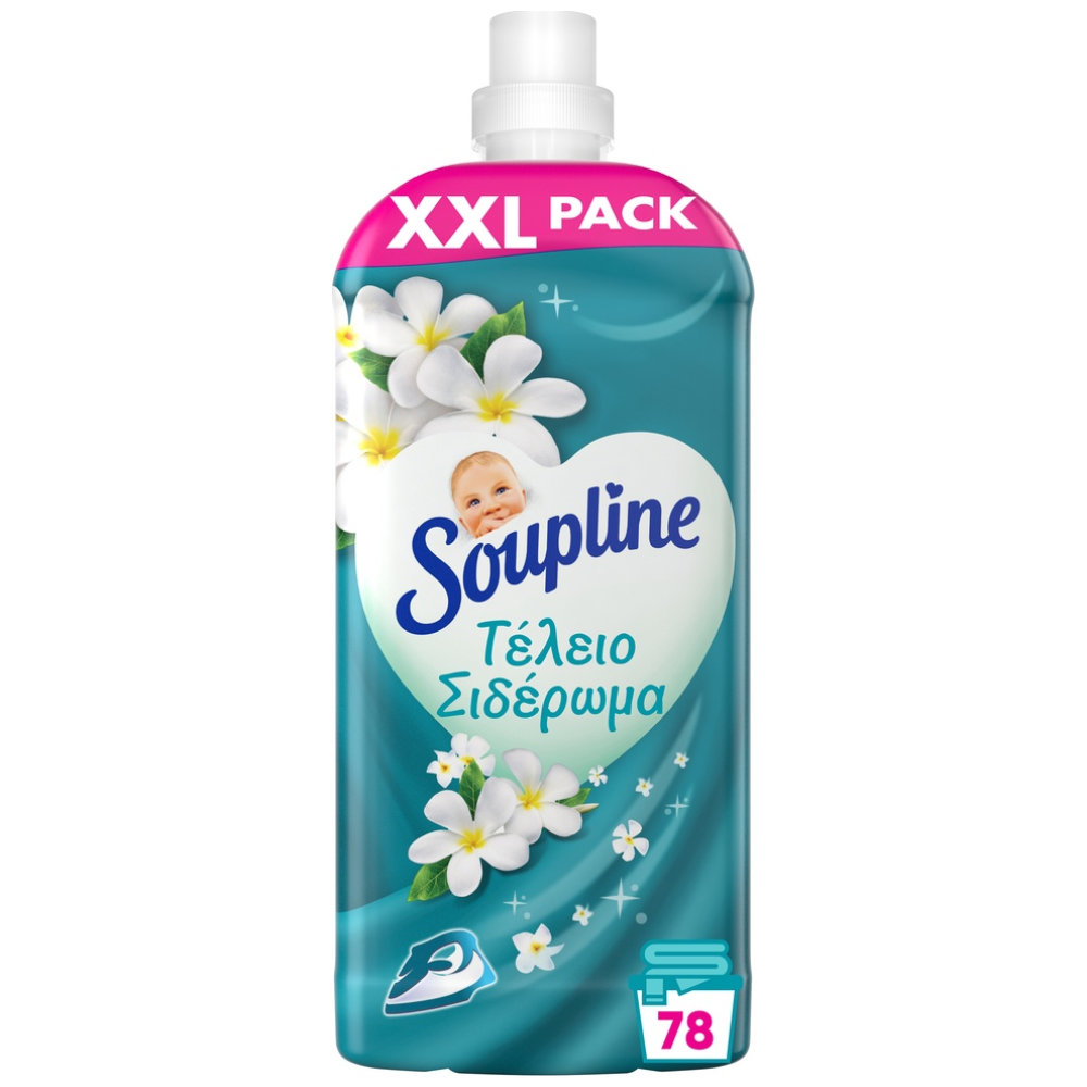 Soupline Μαλακτικό Συμπυκνωμένο XXL Pack Τέλειο Σιδέρωμα 78μεζ. 1,638L