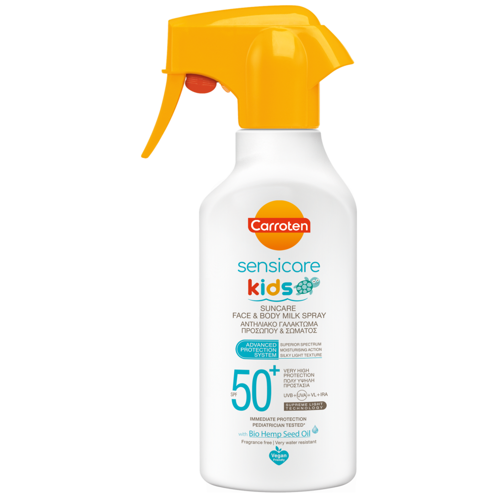 Carroten Kidsen Αντηλιακό Γαλάκτωμα Σπρευ Trigger SPF50+ 270ml