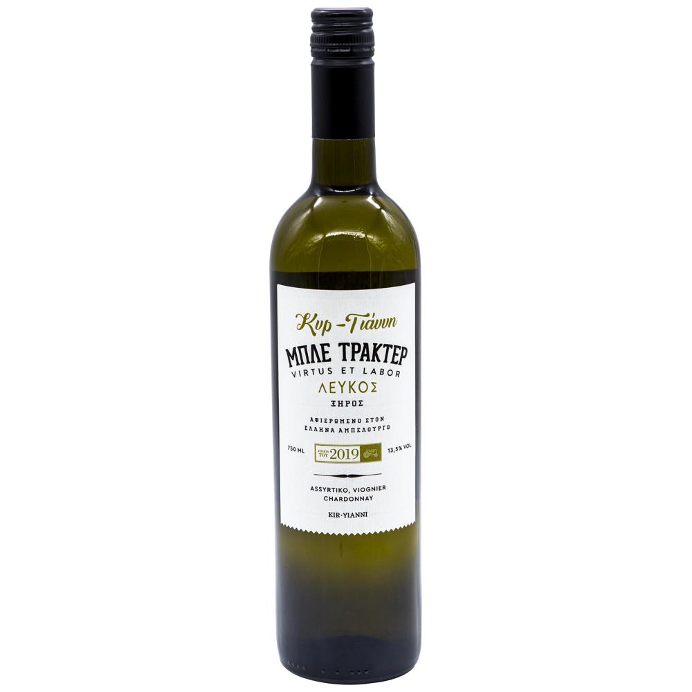 Μπλε Τρακτέρ Κυρ-Γιάννη Λευκός Οίνος 750ml