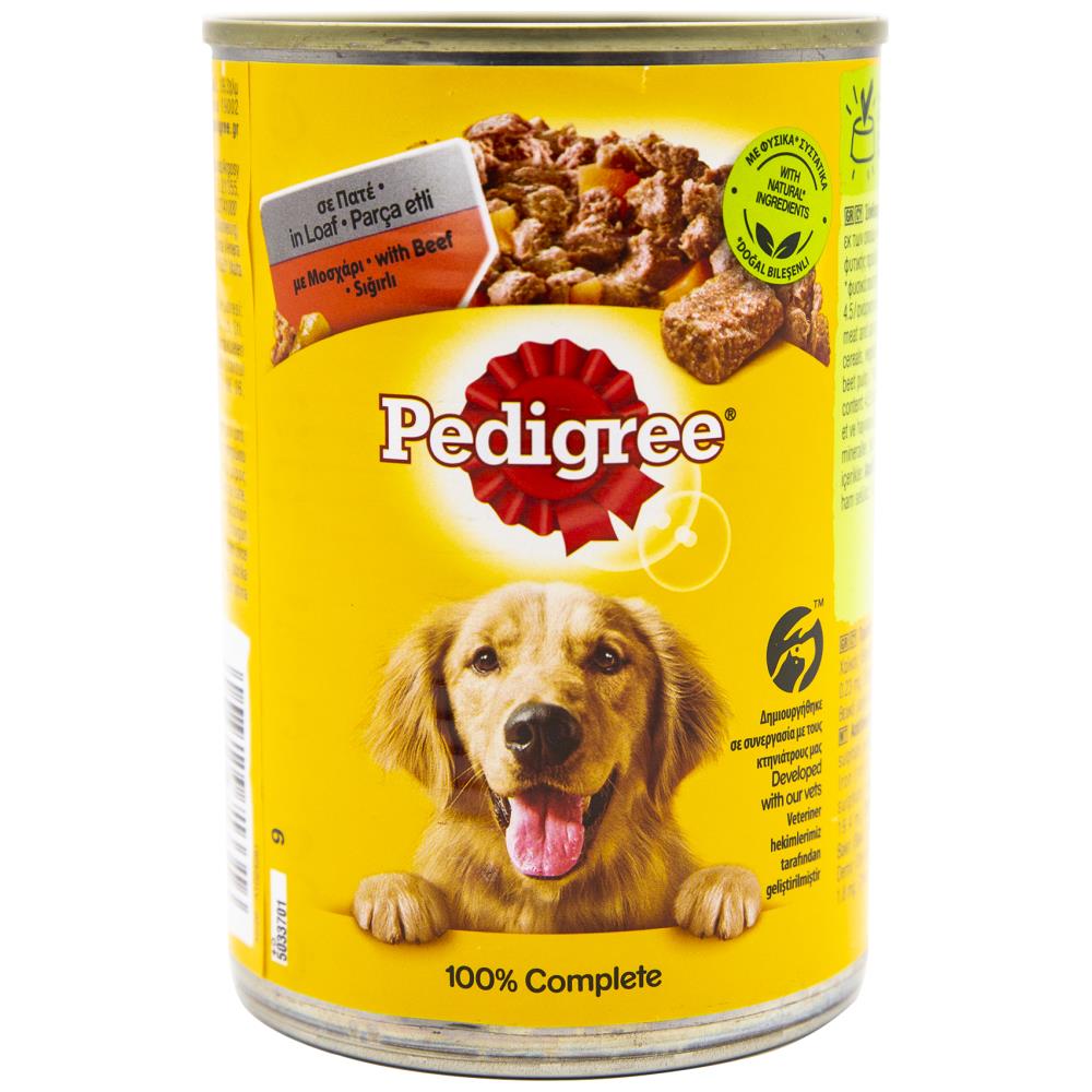 Pedigree Κονσέρβα Σκύλου Μοσχάρι Καρότα 400gr