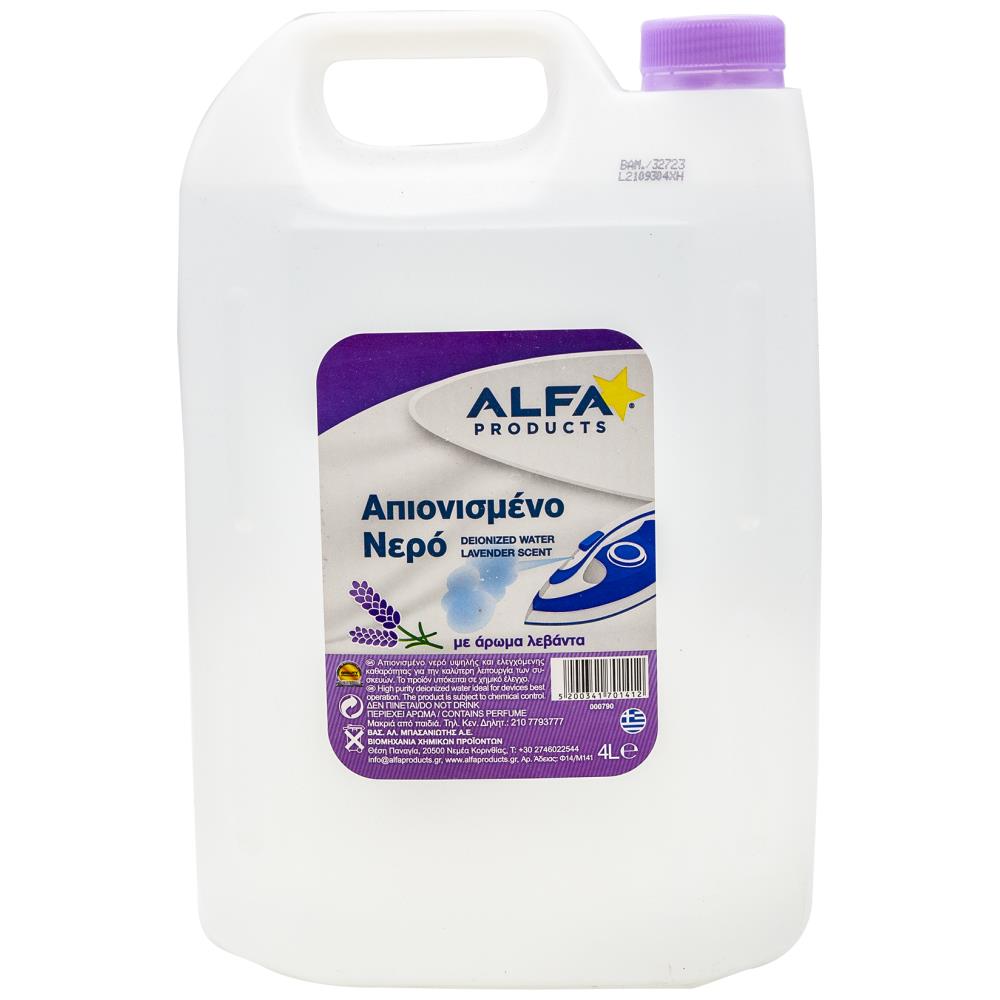 Alfa Απιονισμένο Νερό Λεβάντα 4lt