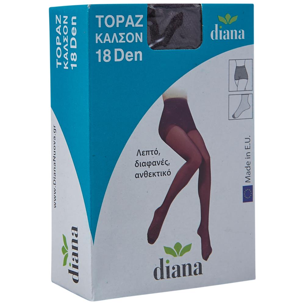 Diana Topaz Mousse 18D Καλσόν Γραφίτη Medium-Large