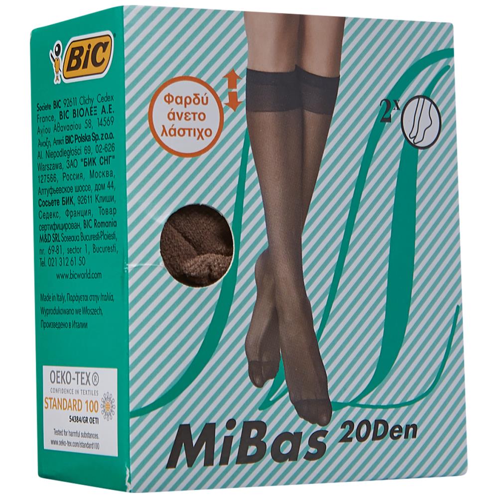 BIC Mibas Καλτσάκι 3/4 20D Περλέ Σετ 2τεμ