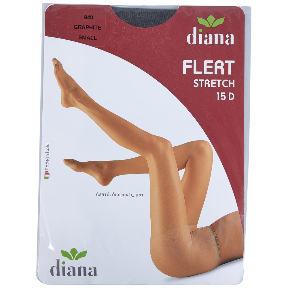 Diana Flert Strech 15D Καλσόν Γραφίτης