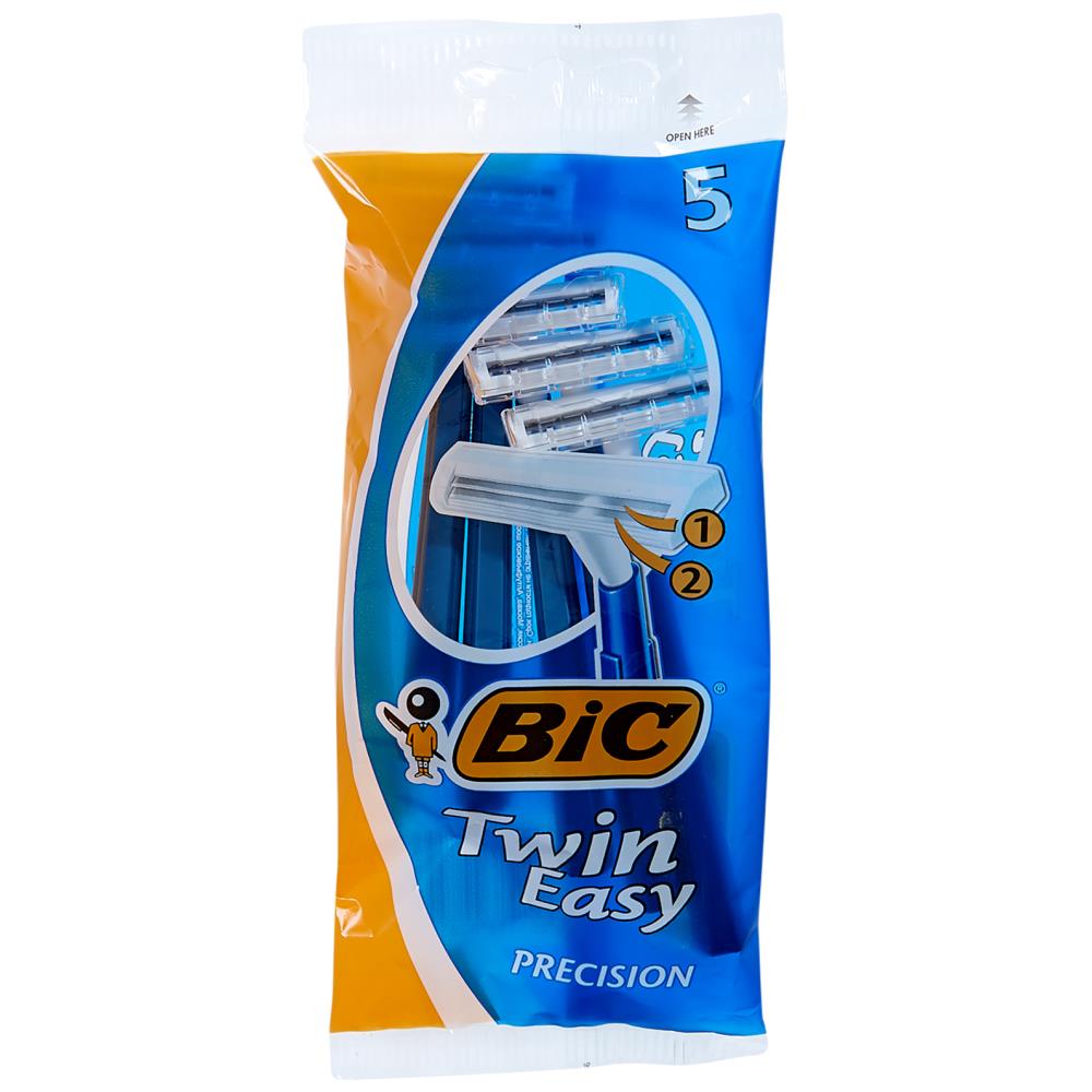 BIC Ξυραφάκια Μιας Χρήσης Twin Easy Precision 5 τμχ