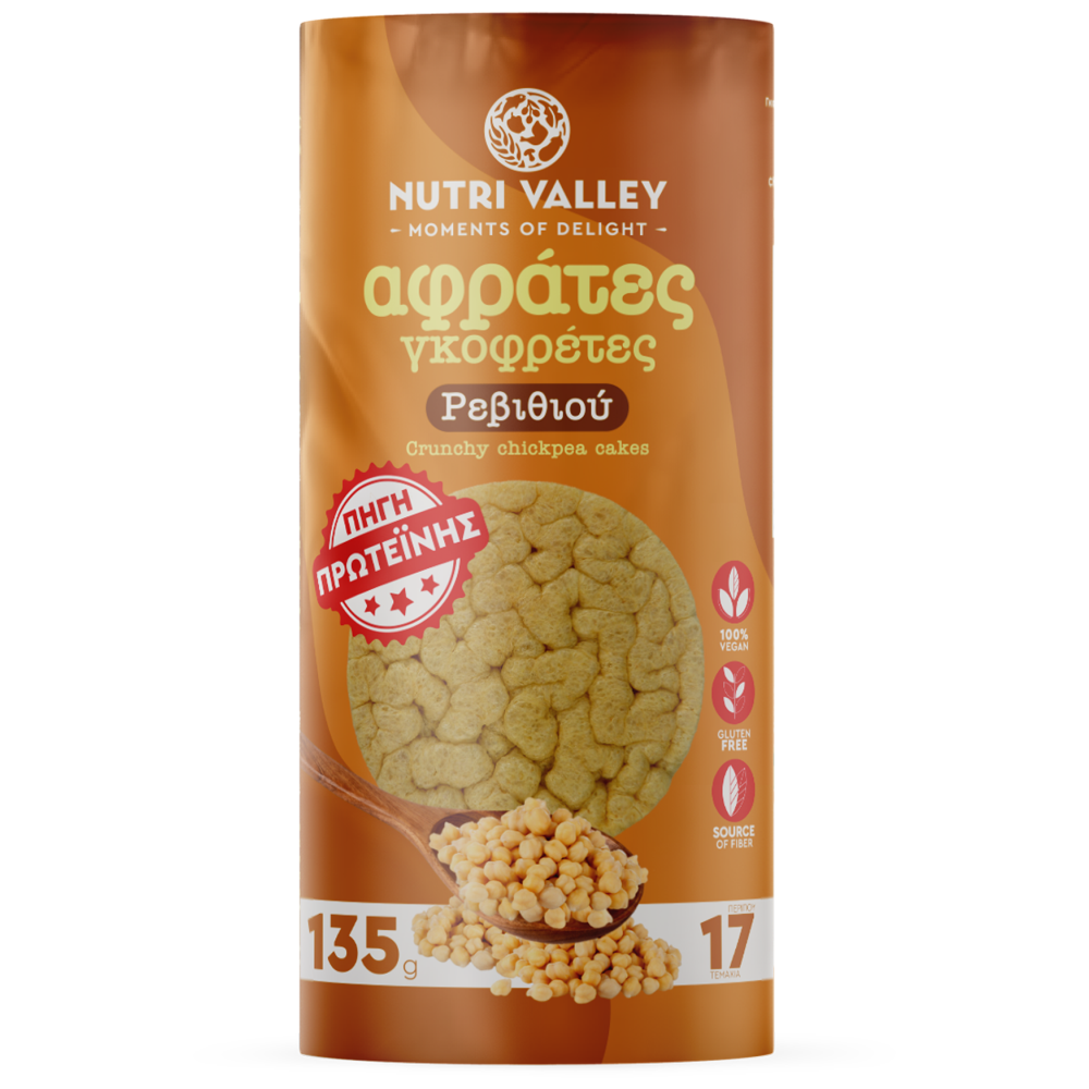 Nutri Valley Γκοφρέτες Ρεβιθιού Χωρίς Γλουτένη 135gr