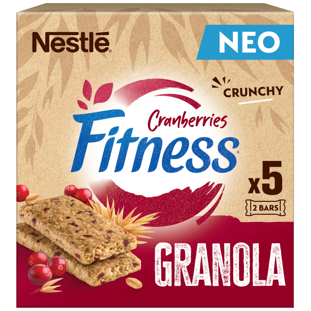 Fitness Granola Bar Cranberry 5x38gr