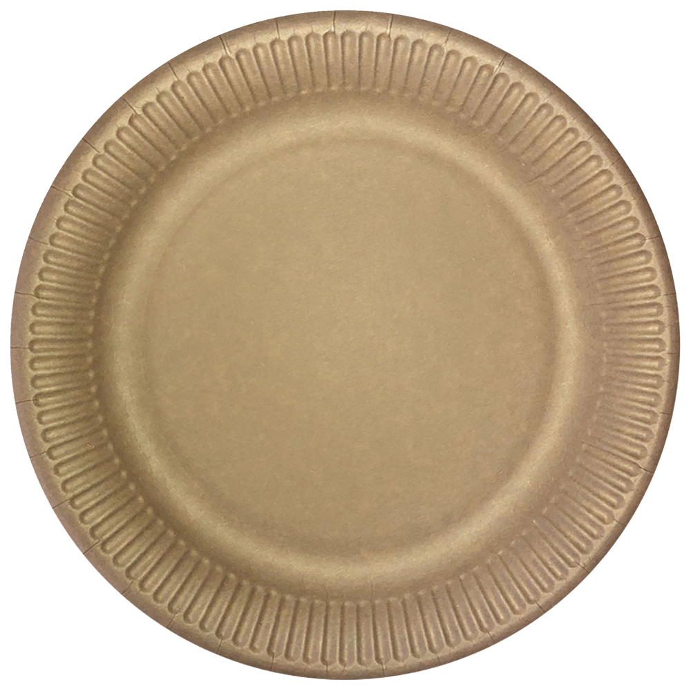 Πιάτα Χάρτινα Kraft Μεσαία 20cm 10τεμ