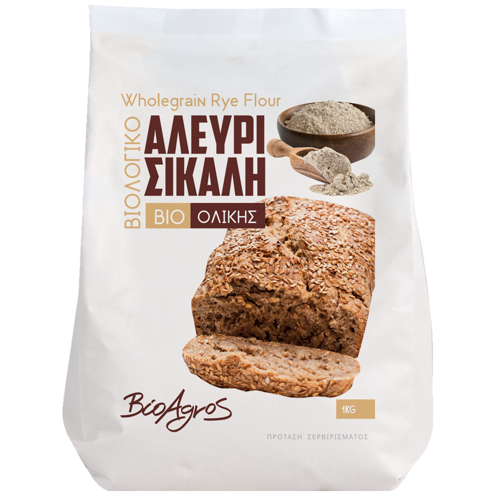 Βιοαγρός Αλεύρι Ολικής Σίκαλης Bio 1Kg