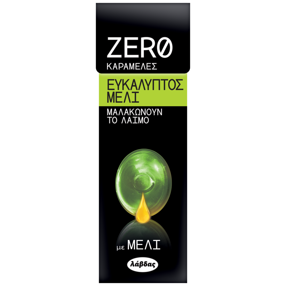 Zero Καραμέλες Ευκάλυπτος Μέλι 32gr