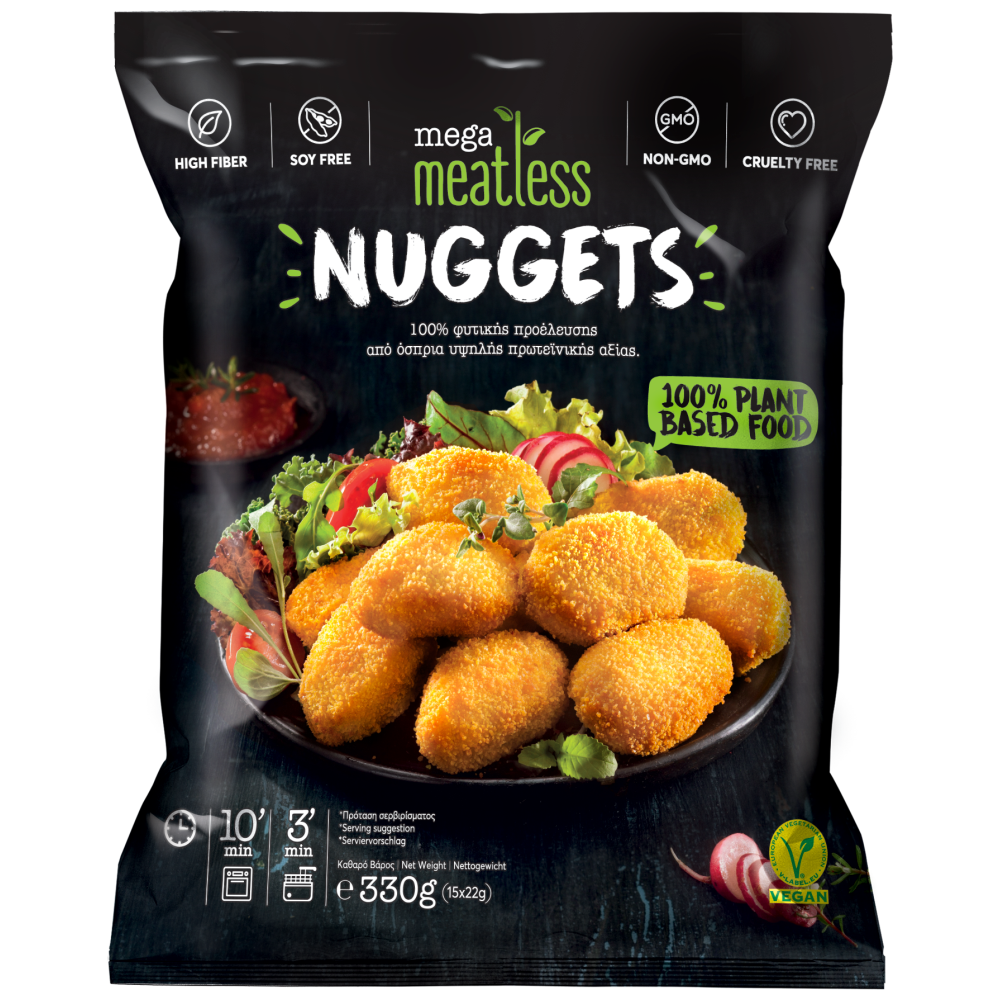 Mega Meatless Nuggets Κατεψυγμένα 330gr