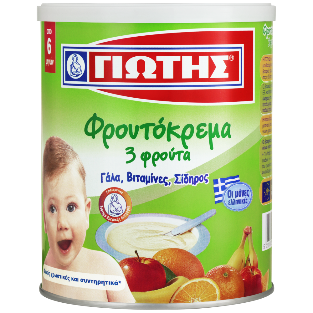 Γιώτης Φρουτόκρεμα 3 Φρούτα 300gr