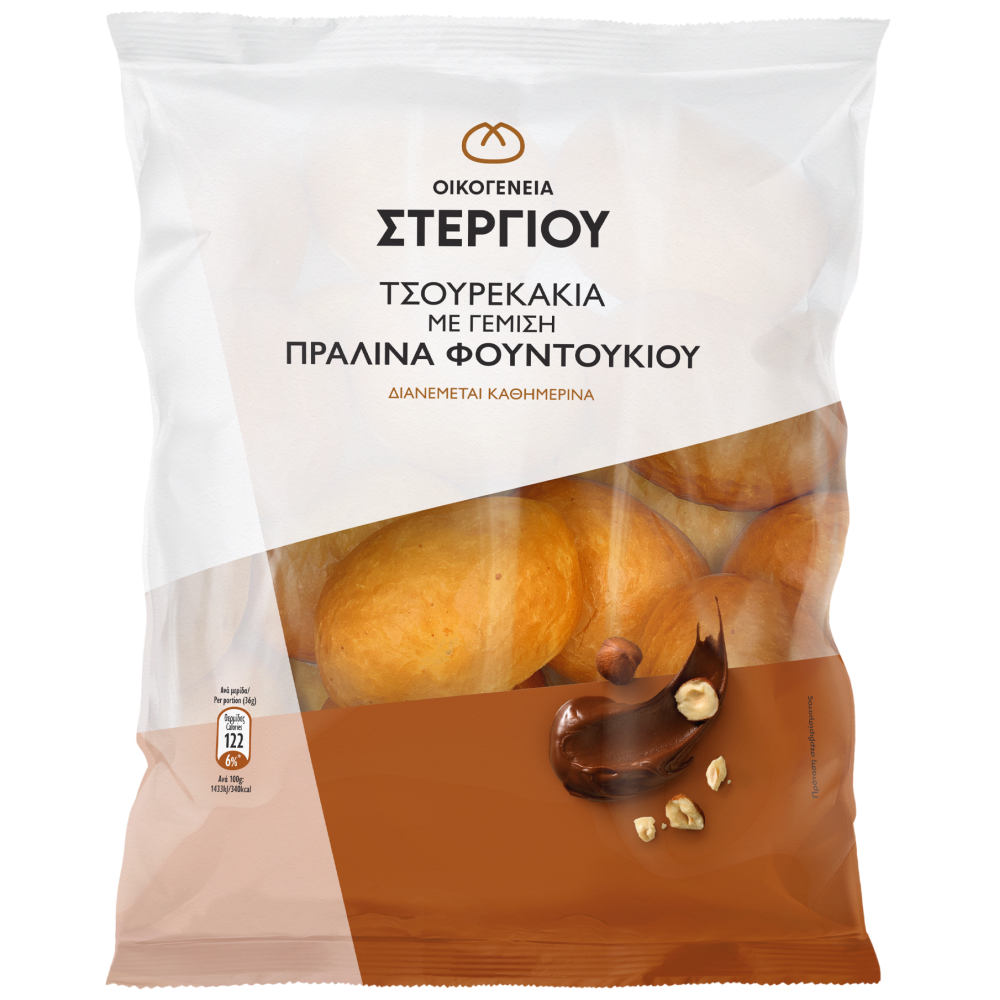 Οικογένεια Στεργίου Τσουρεκάκι Πραλίνα 360gr