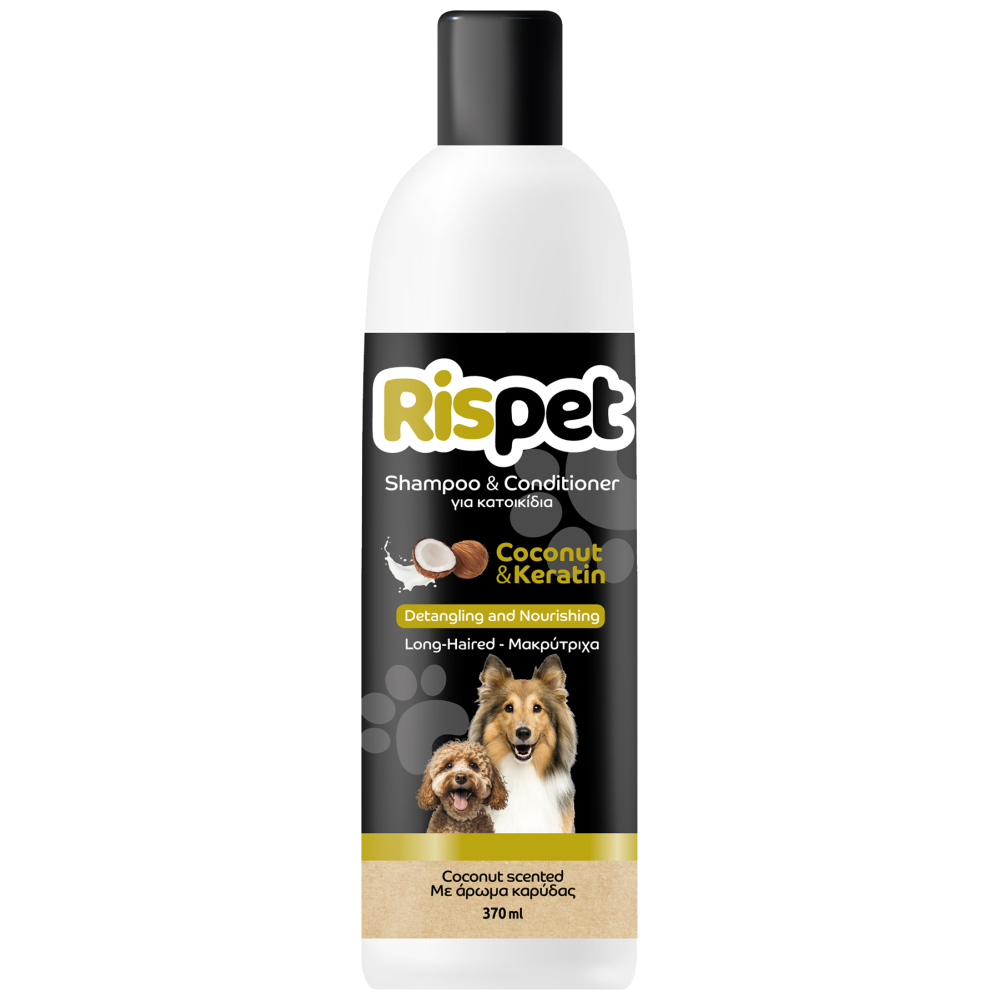 ΜΕΓΑ Σαμπουάν Κατοικιδίων Rispet Coconut & Keratin 370ml