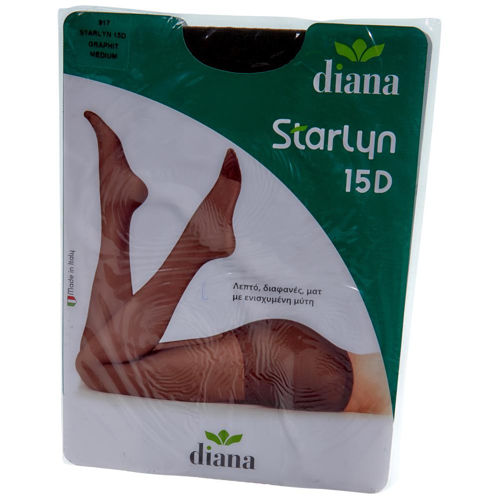 Diana Starlyn Καλσόν 15D Γραφίτη (S-M-L)