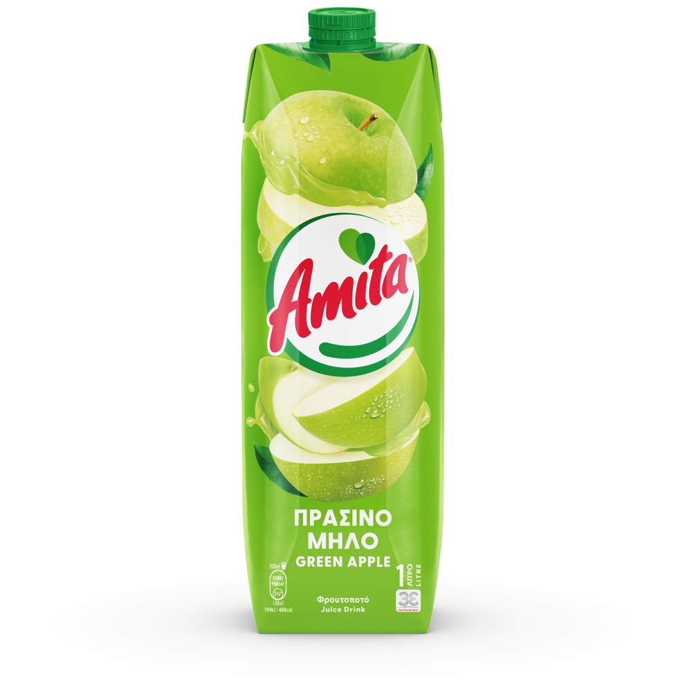 Amita Χυμός Πράσινο Μήλο 1lt