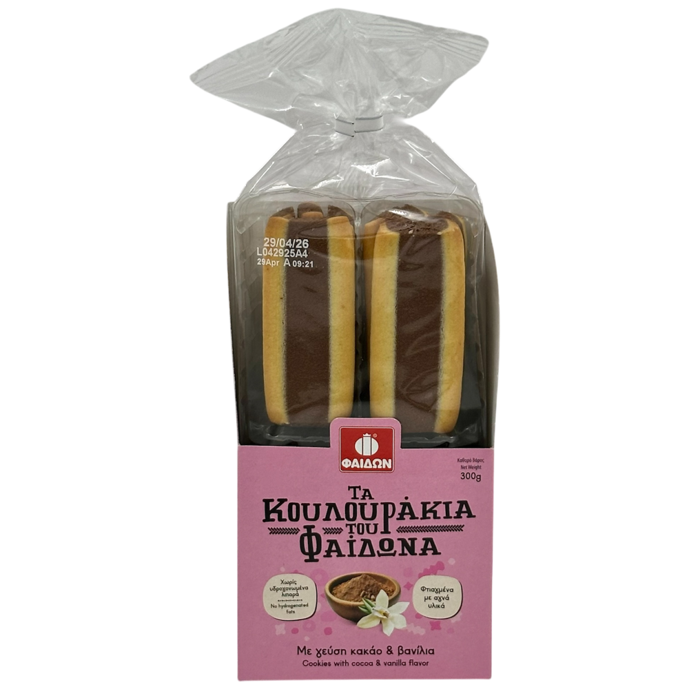 Φαίδων Κουλουράκια Κακάο & Βανίλια 300gr
