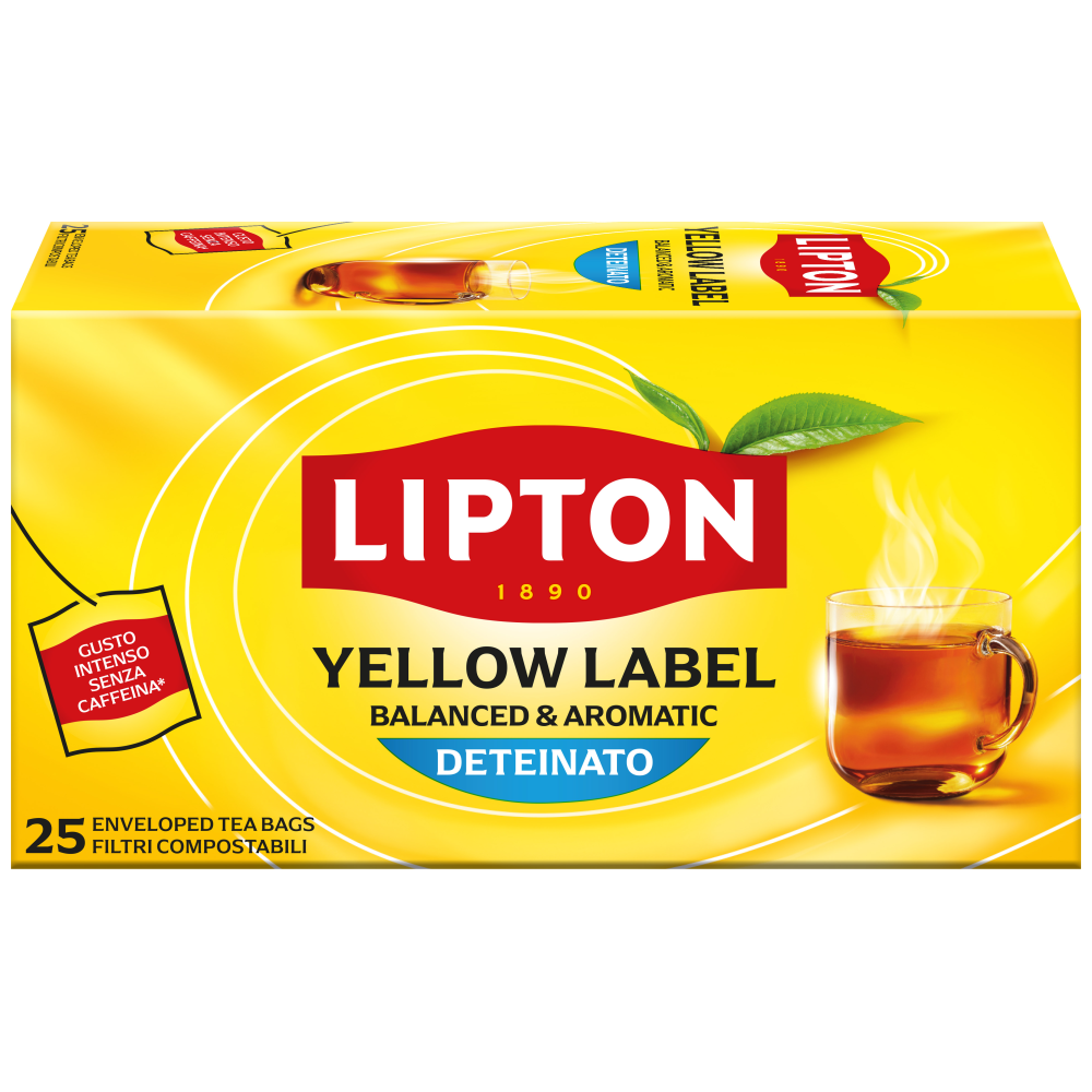Lipton Τσάι Κίτρινο Decaf 25 Φακελάκια 40gr