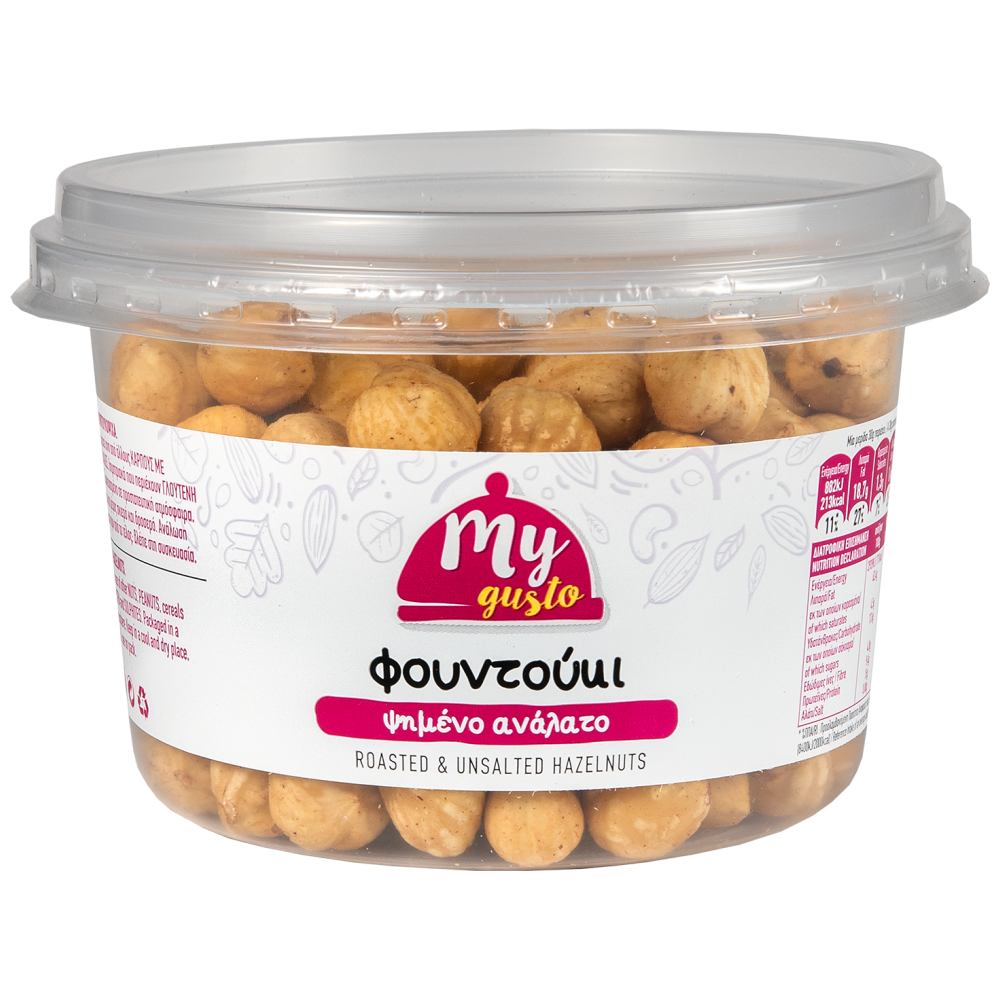 My Gusto Φουντούκι Ψημένο Ανάλατο 200gr