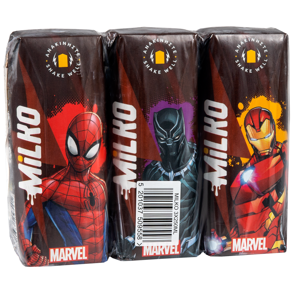 Milko Σοκολατούχο Γάλα HP 3x250ml