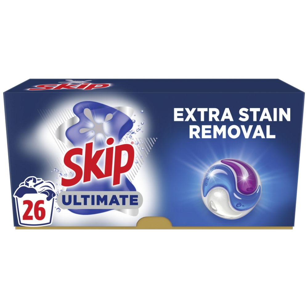 Skip Απορρυπαντικό Πλυντηρίου Ρούχων Κάψουλες Ultimate 26Μεζ