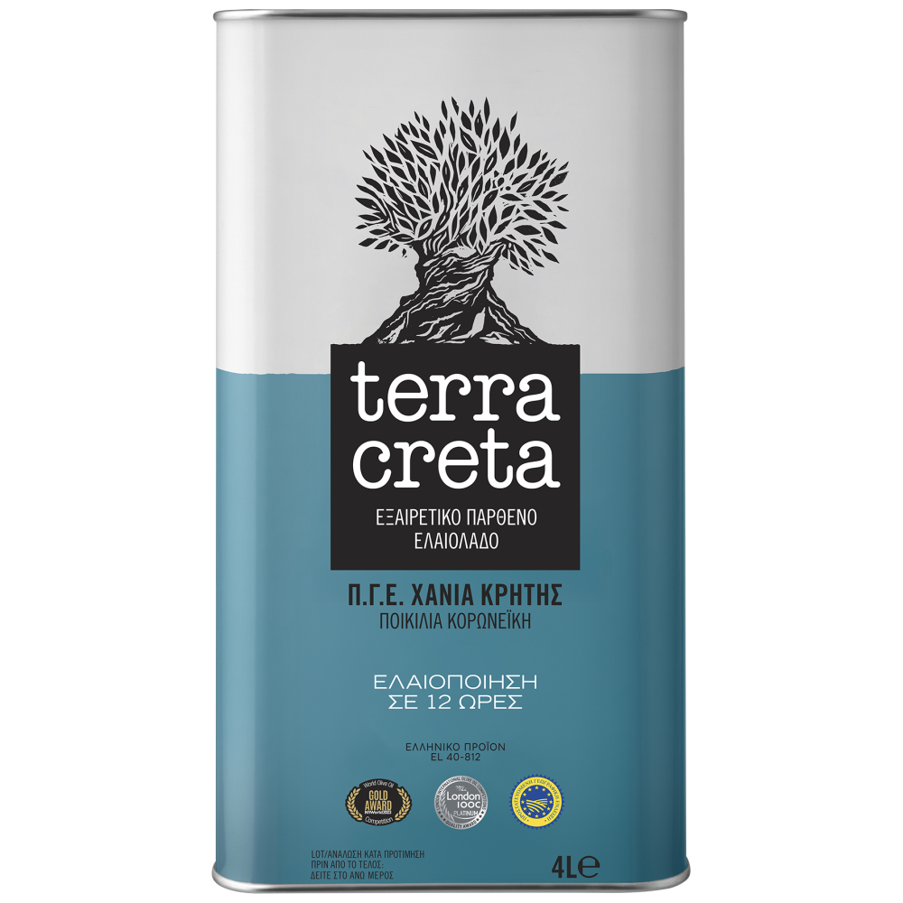 Terra Creta Εξαιρετικό Παρθένο Ελαιόλαδο Χανίων 4lt