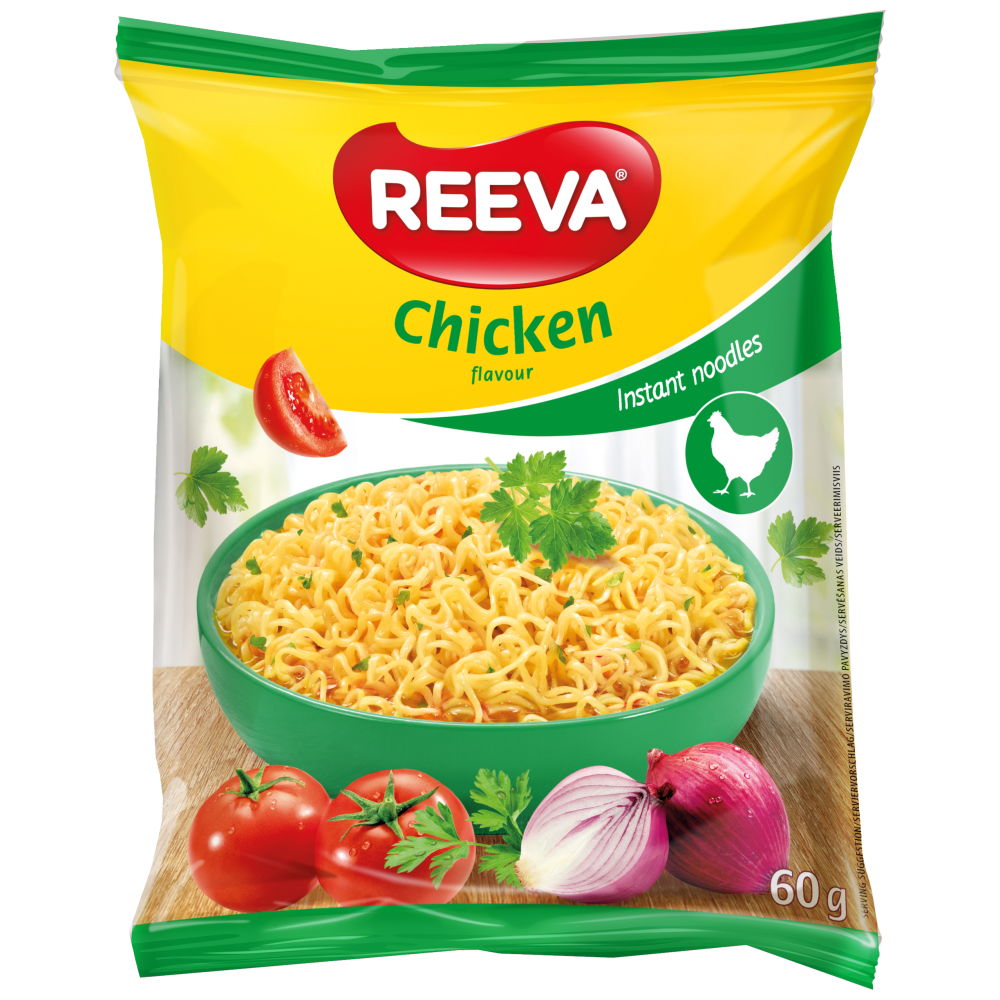 Reeva Instant Noodles Koτόπουλο 60gr