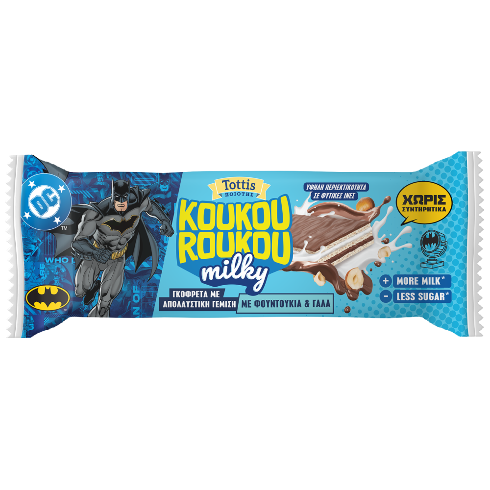 Koukouroukou Milky Γκοφρέτα 25gr