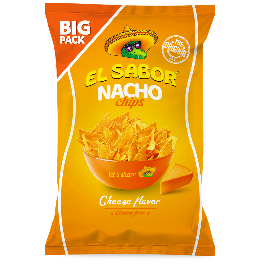 El Sabor Nacho Chips Cheese 180gr