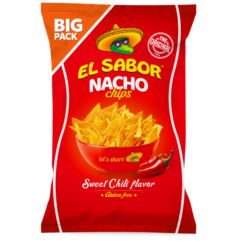 El Sabor Nacho Chips Chili 180gr