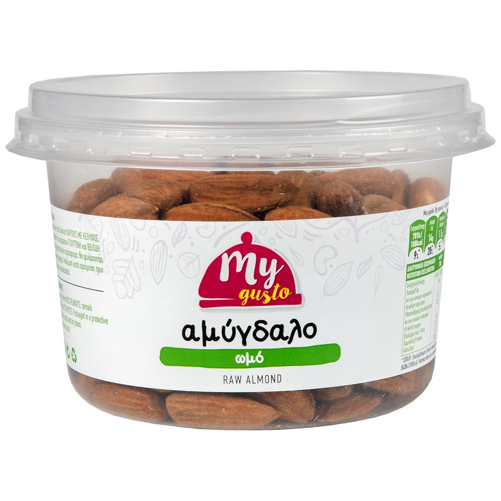 My Gusto Αμύγδαλο Ωμό 230gr