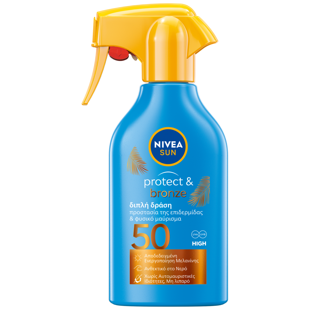 Nivea Sun Protect & Bronze Trigger Spray Spf50+ 250ml